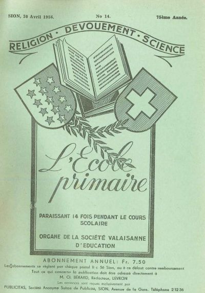 No14 Ecole primaire 30 avr 1956