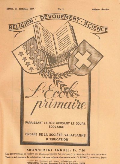 No 01 Ecole primaire 15 oct 1946