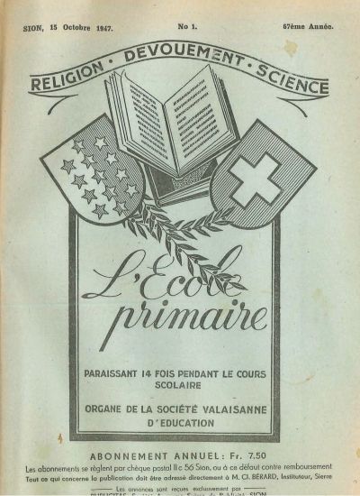 No 01 Ecole primaire 15 oct 1947