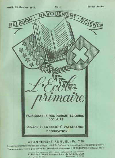 No 01 Ecole primaire 15 oct 1948