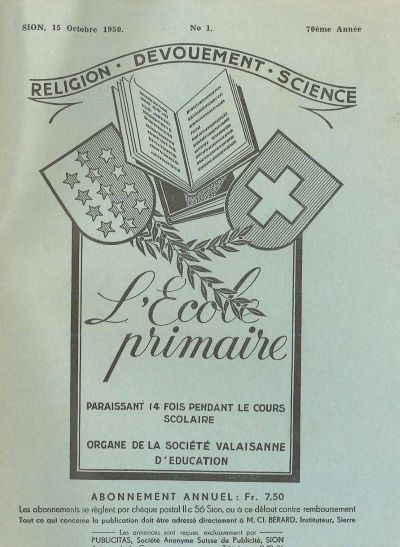 No 01 Ecole primaire 15 oct 1950