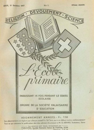 No 02 Ecole primaire 31 oct 1947