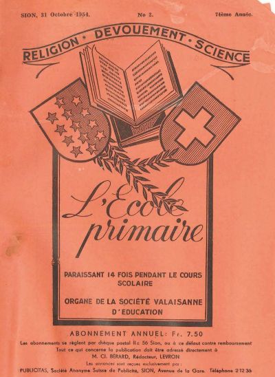 No 02 Ecole primaire 31 oct 1954