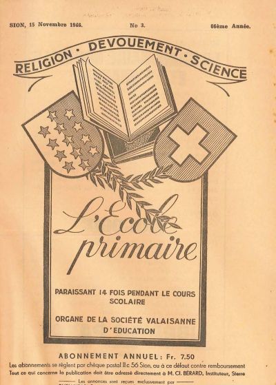No 03 Ecole primaire 15 nov 1946