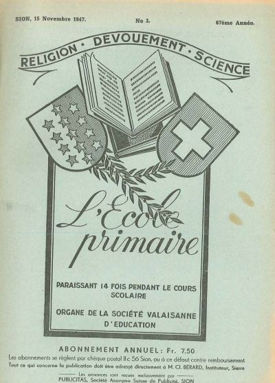 No 03 Ecole primaire 15 nov 1947