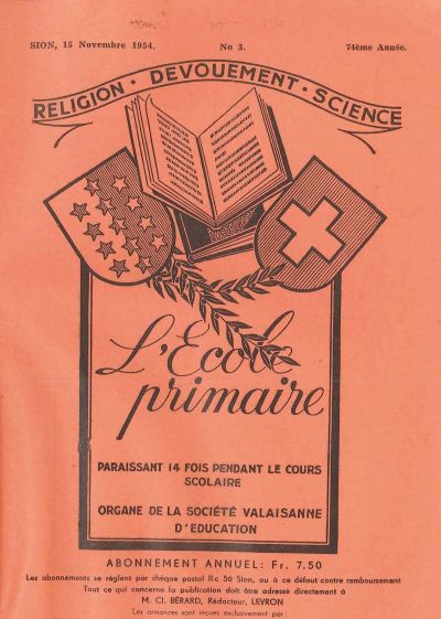 No 03 Ecole primaire 15 nov 1954