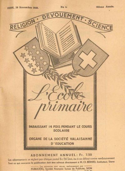 No 04 Ecole primaire 30 nov 1946