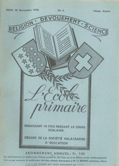 No 04 Ecole primaire 30 nov 1950