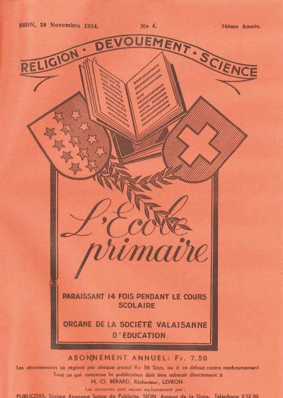 No 04 Ecole primaire 30 nov 1954