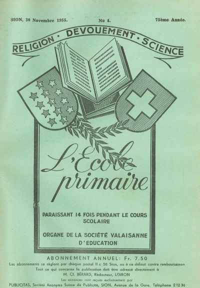 No 04 Ecole primaire 30 nov 1955