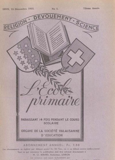 No 05 Ecole primaire 15 dec 1953