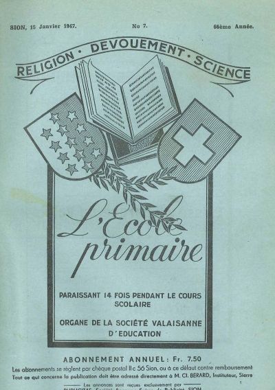 No 07 Ecole primaire 15 jan 1946