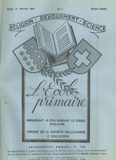 No 07 Ecole primaire 15 jan 1948