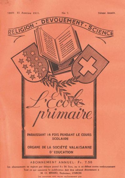 No 07 Ecole primaire 15 jan 1955