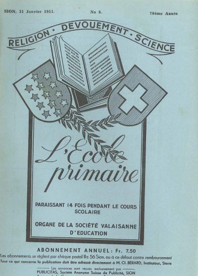 No 08 Ecole primaire 31 jan 1951