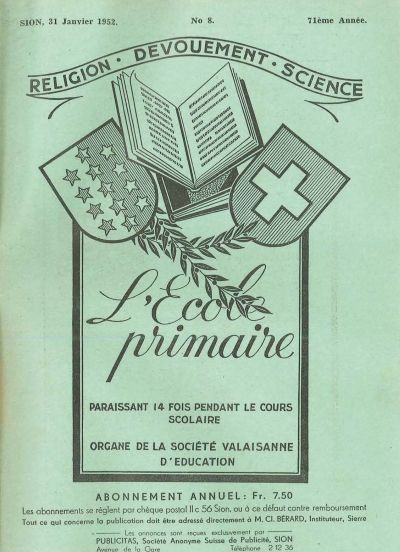 No 08 Ecole primaire 31 jan 1952