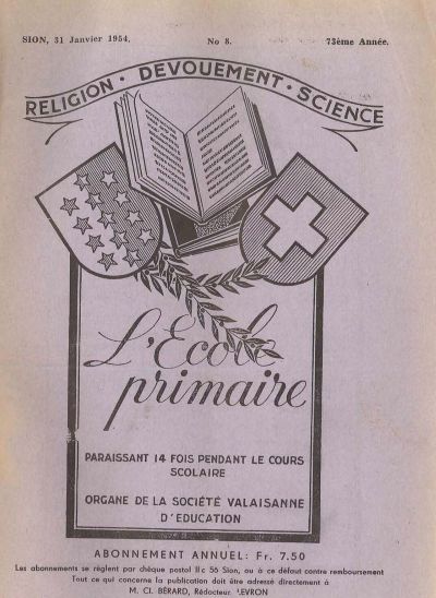 No 08 Ecole primaire 31 jan 1954