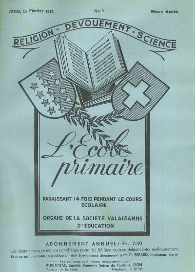 No 09 Ecole primaire 15 fev 1947