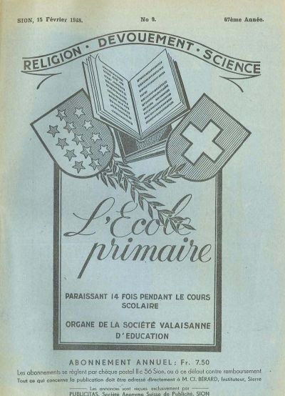 No 09 Ecole primaire 15 fev 1948