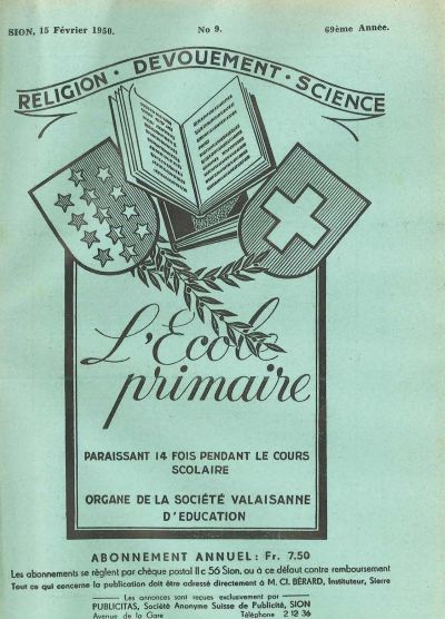 No 09 Ecole primaire 15 fev 1950