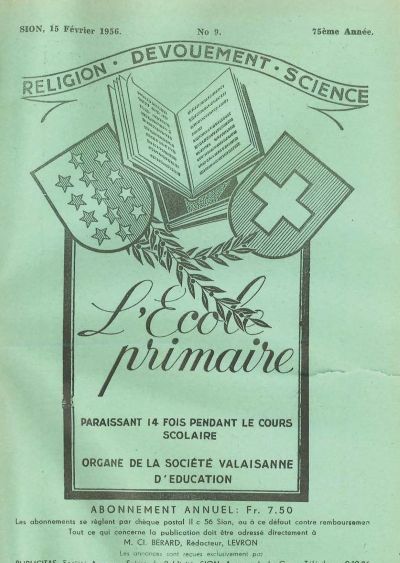No 09 Ecole primaire 15 fev 1956
