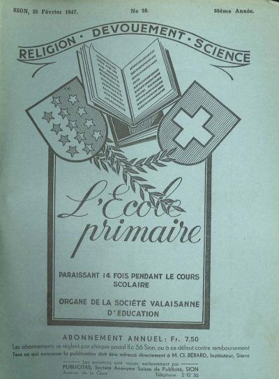 No 10 Ecole primaire 28 fev 1947