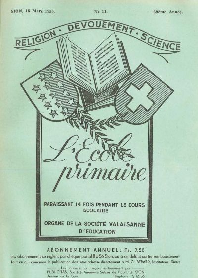 No 11 Ecole primaire 15 mar 1950