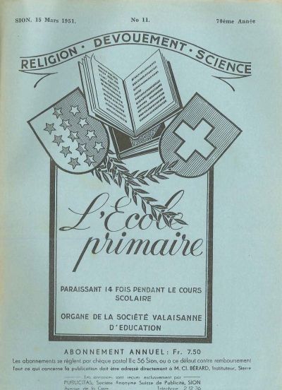 No 11 Ecole primaire 15 mar 1951