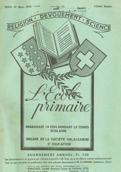 No 11 Ecole primaire 15 mar 1952