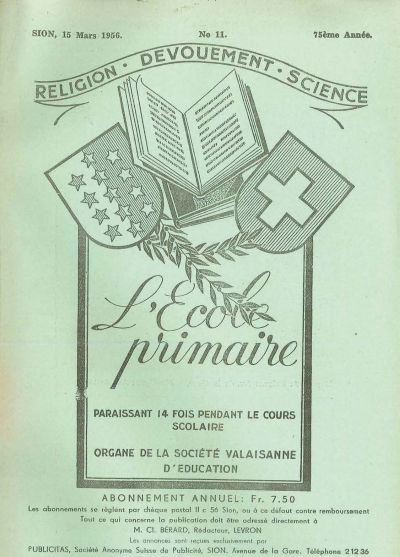 No 11 Ecole primaire 15 mar 1956