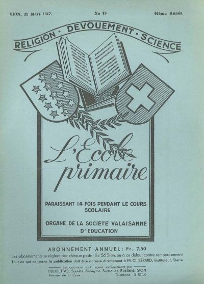 No 12 Ecole primaire 31 mar 1947