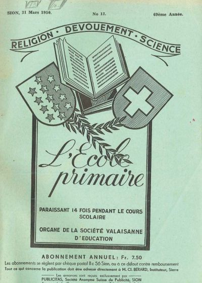 No 12 Ecole primaire 31 mar 1950