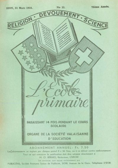 No 12 Ecole primaire 31 mar 1956