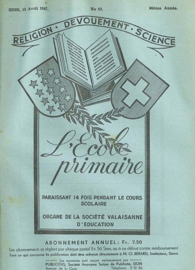 No 13 Ecole primaire 15 avr 1947
