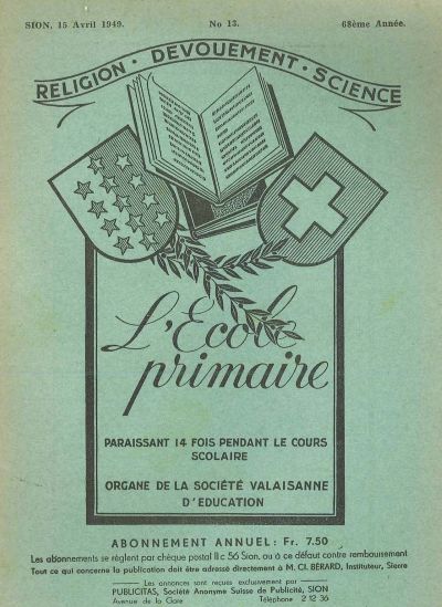 No 13 Ecole primaire 15 avr 1949