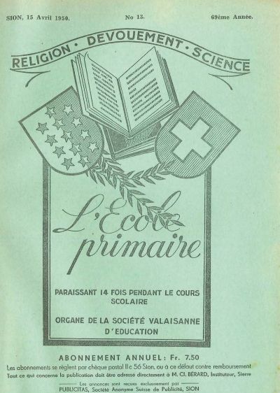 No 13 Ecole primaire 15 avr 1950