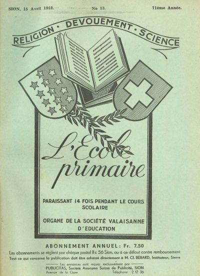 No 13 Ecole primaire 15 avr 1952