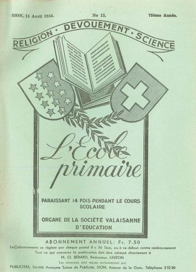 No 13 Ecole primaire 15 avr 1956