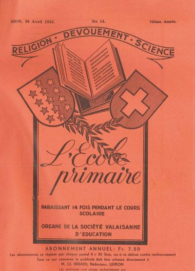 No 14 Ecole primaire 30 avr 1955