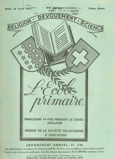 No 14 Ecole primaire 31 avr 1952